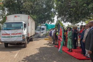 Press Release: The First Lady, Mama Rachel Ruto Flags Off 300 Tons Of Relief Food