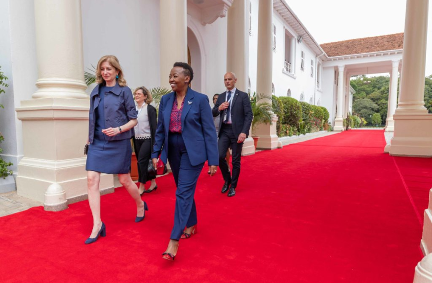 Photo Gallery: Mama Rachel Ruto Welcomes Laura Mattarella, The First Lady Of The Republic Of Italy