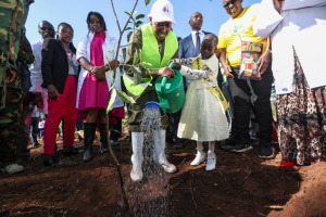 Read more about the article Mama Rachel Ruto champions tree planting for a sustainable future in Kitale visit