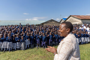 Read more about the article First Lady Mama Rachel Ruto Donates Uniforms to Boost Learner Dignity at Testai Primary